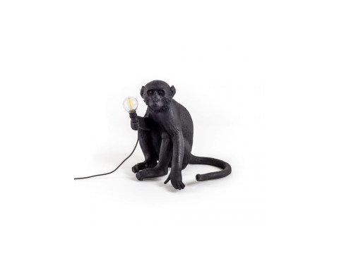 Настільна лампа Sitting monkey, чорна