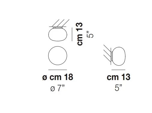 Світильник стельовий Lucciola Ø18