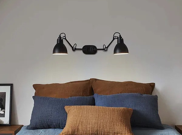 Настенный светильник Lampe Gras №204 Double, черный