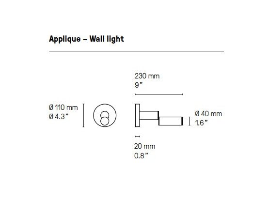 Настінний світильник Signal, графіт