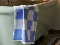 Рушник для ванної підлоговий, блакитний