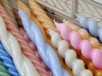 Свічка SOFT TWIST, жовта- Свічка SOFT TWIST, жовта-