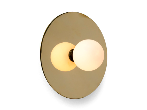 Настенный светильник Disc and Sphere, золотой