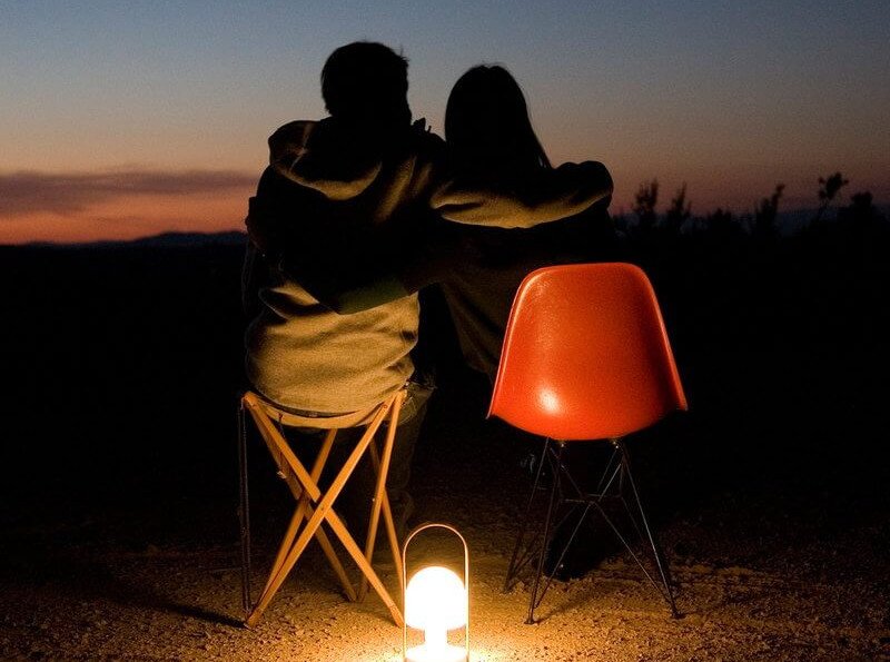 Портативна лампа FollowMe, біла/дуб