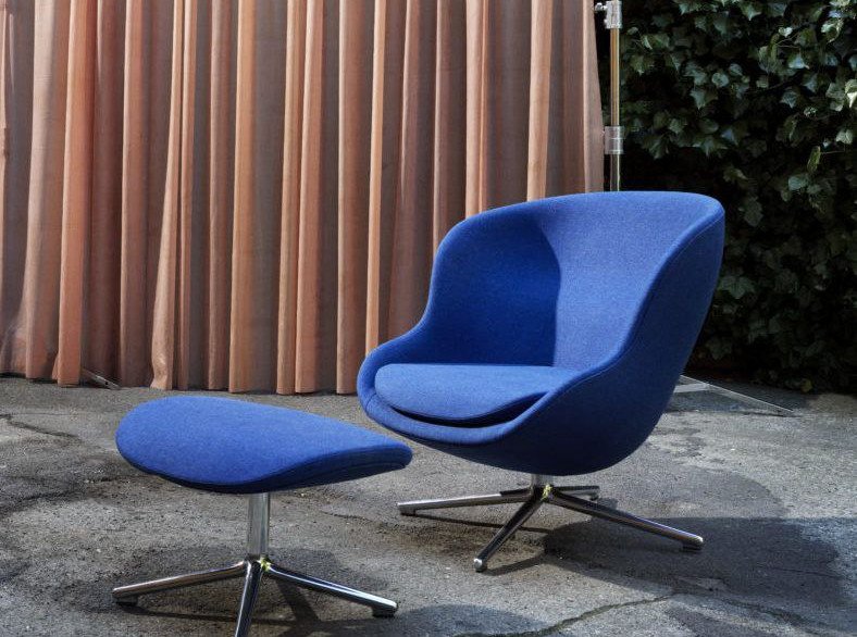 Лаундж крісло Hyg, коротке, синє