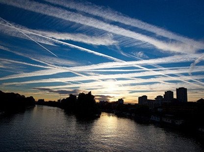 Килим IR01: Airtraffic, синьо-сірий