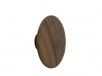 Гачок деревяний Dots, 17, темно-коричневий
