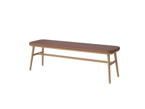 Лавка Flor, промаслений дуб/коньяк