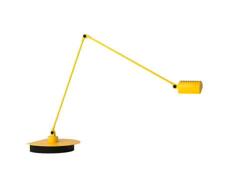 Настільна лампа Daphine Cloe, жовта матова