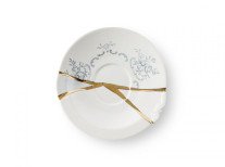 Кофейная чашка Kintsugi з блюдцем