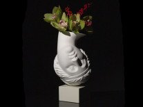 Ваза AMOR VOLAT, біла