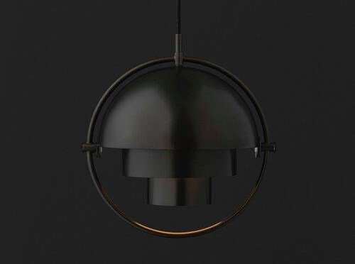 Cвітильник підвісний Multi-lite, 32, чорна латунь/чорна латунь