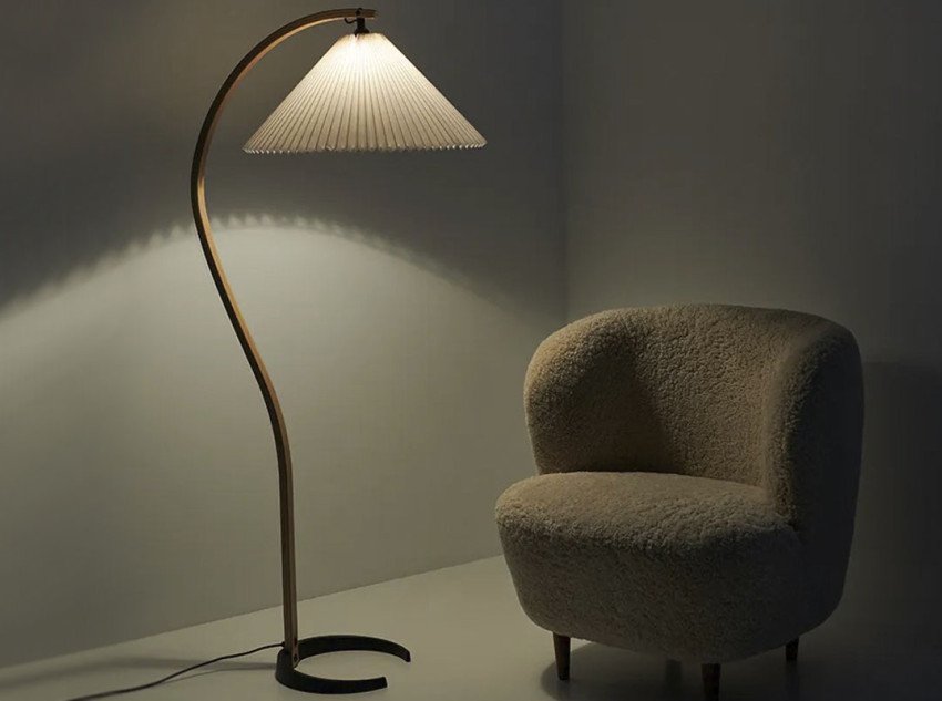 Торшер Timberline, дуб/білий Торшер Timberline, дуб/білий