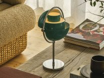 Портативная лампа Multi-lite, бирюзово-зеленая/хром