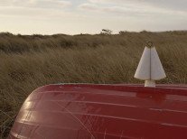 Портативна лампа Hornbæk, жовта/біла Портативна лампа Hornbæk, жовта/біла