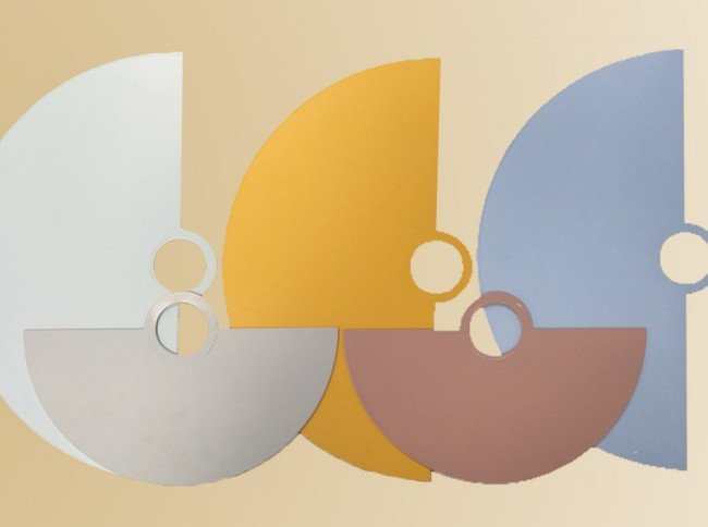 Плафон Semicirculare, 35, хром