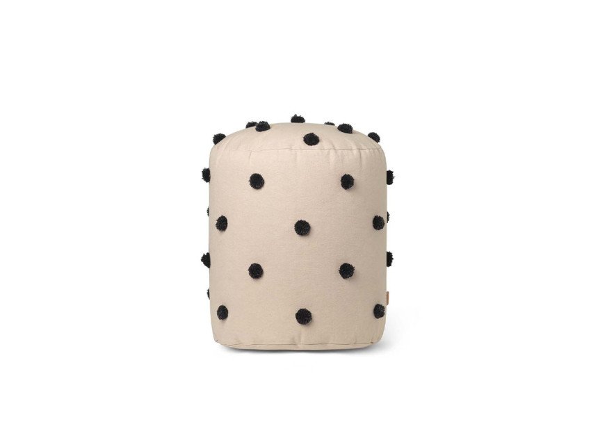 Пуф Dot Tufted, бежевый/черный Пуф Dot Tufted, бежевый/черный