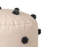Пуф Dot Tufted, бежевый/черный Пуф Dot Tufted, бежевый/черный