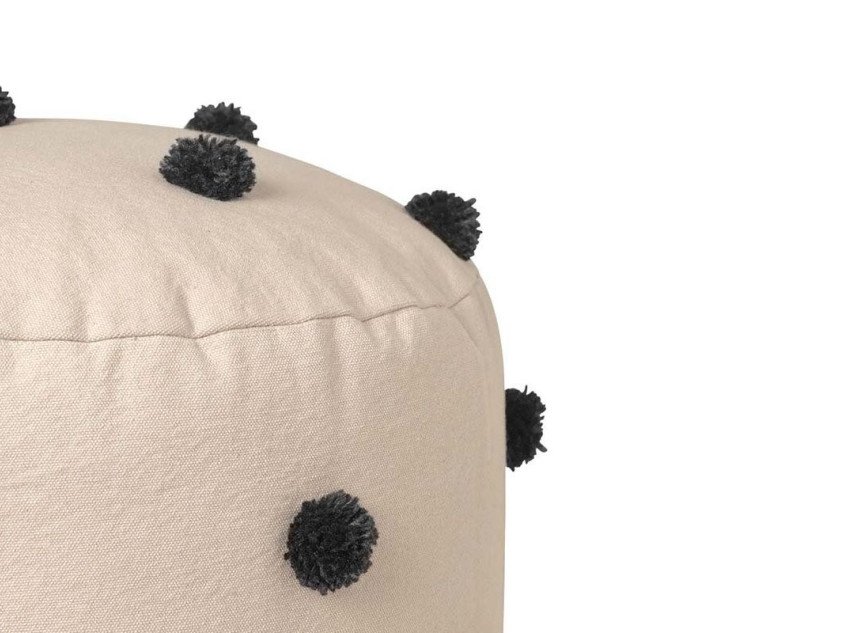 Пуф Dot Tufted, бежевый/черный Пуф Dot Tufted, бежевый/черный