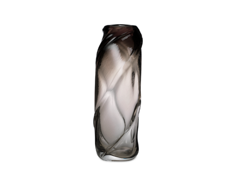 Ваза Water Swirl, высокая, серая