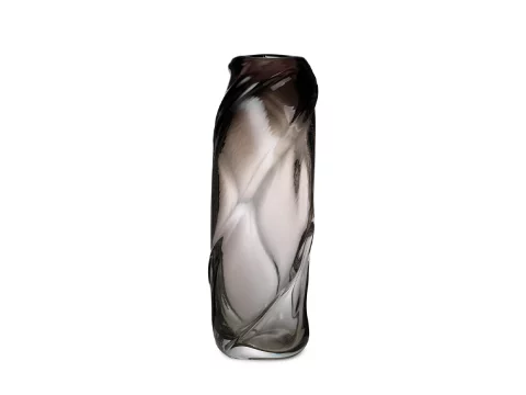 Ваза Water Swirl, высокая, серая