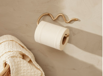 Тримач для туалетного паперу Curvature, золотий