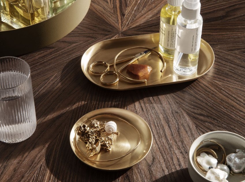 Піднос Basho, Oval, золотий