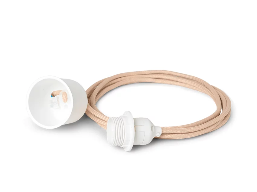 Кріплення для світильника Fabric cord, 4м, бежеве Кріплення для світильника Fabric cord, 4м, бежеве