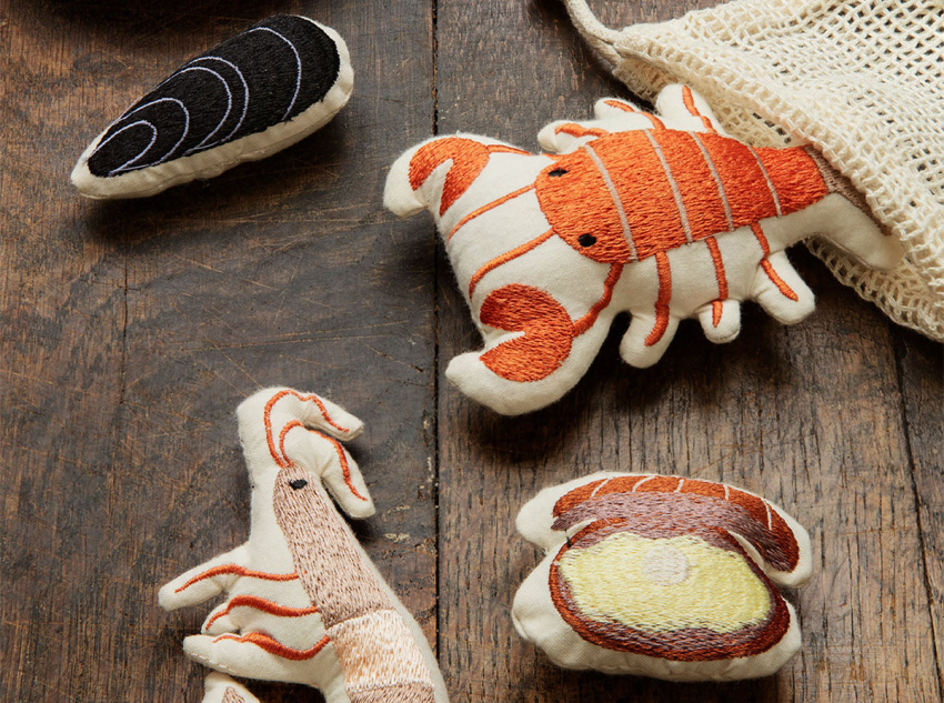 Декоративні елементи Embroidered Seafood