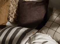 Наволочка Grand, пісочна/чорна