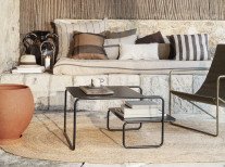 Наволочка Grand, пісочна/чорна