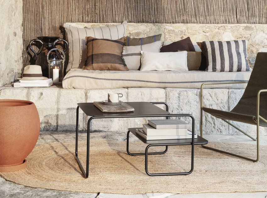 Наволочка Grand, пісочна/чорна