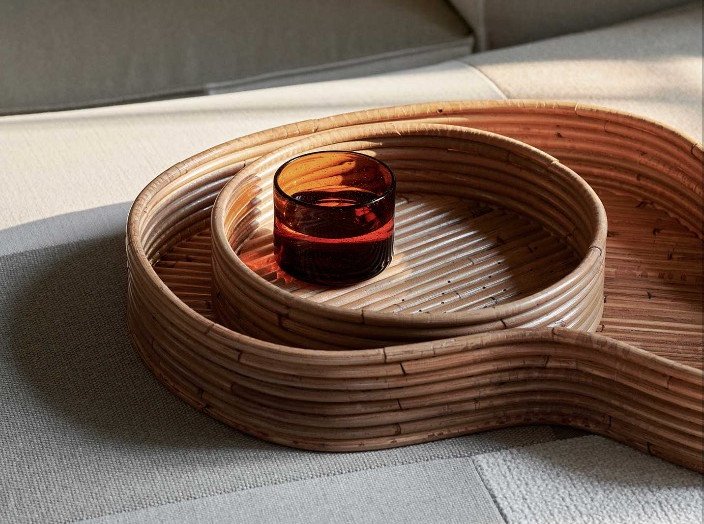 Підноси Isola, набір з 2 шт, натуральний