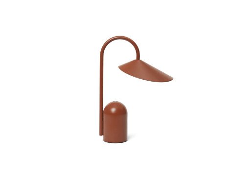 Портативна лампа Arum, цегляно-червона