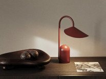 Портативна лампа Arum, цегляно-червона