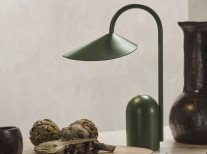 Портативна лампа Arum, темно-зелена
