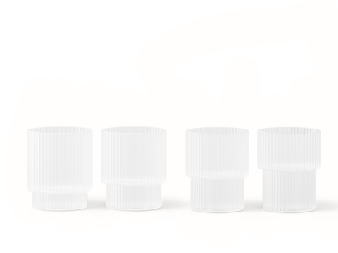 Набір склянок Ripple, 4 шт, короткі, матові