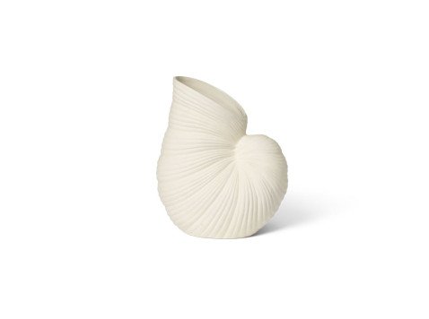 Ваза Shell, грязно-белая