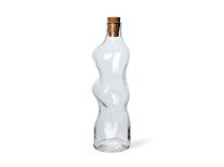 Стеклянная бутылка Dimple, прозрачная Стеклянная бутылка Dimple, прозрачная
