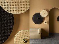 Плафон Rattan, Ø30, голубой Плафон Rattan, Ø30, голубой
