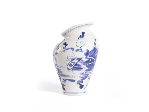 Ваза Classics on acid - FLORAL DELFT, біло-синя Ваза Classics on acid - FLORAL DELFT, біло-синя