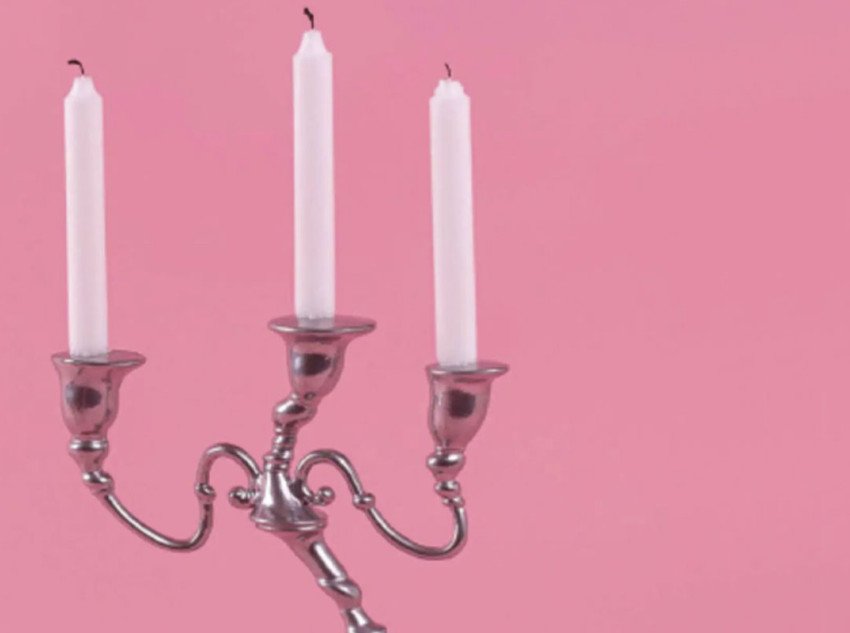 Підсвічник на три свічки Classics on acid, 32 см