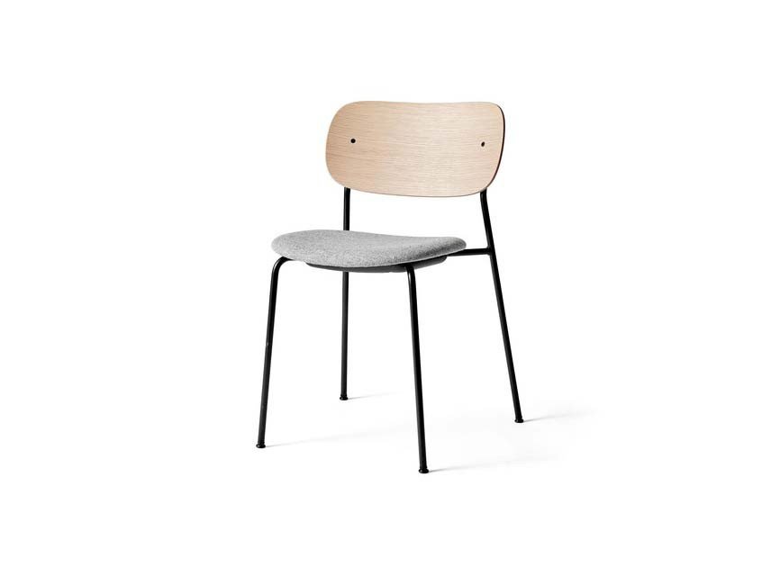 Стілець Co Dining, натуральний дуб/чорні ніжки