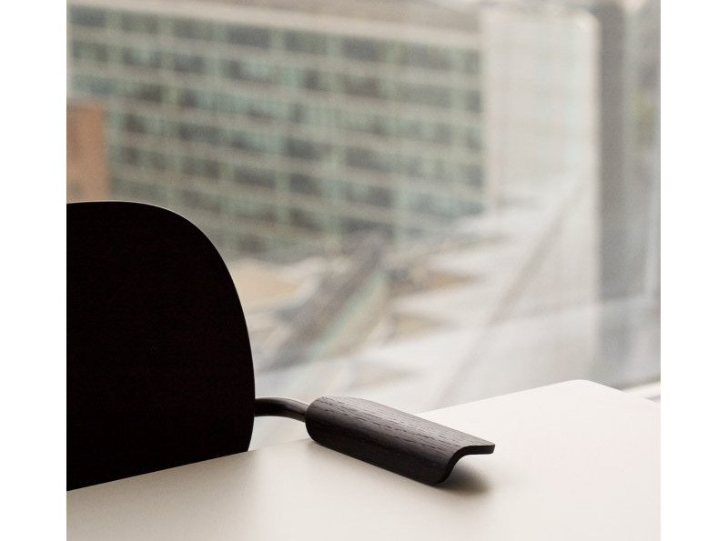 Стул Co Dining w/Armrest, сиденье с обивкой, черная кожа