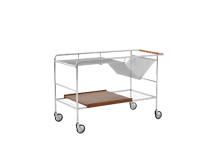 Візок Alima NDS1, хром/дуб Візок Alima NDS1, хром/дуб