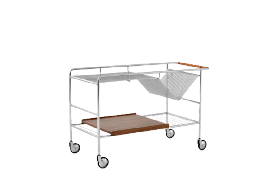 Візок Alima NDS1, хром/дуб Візок Alima NDS1, хром/дуб