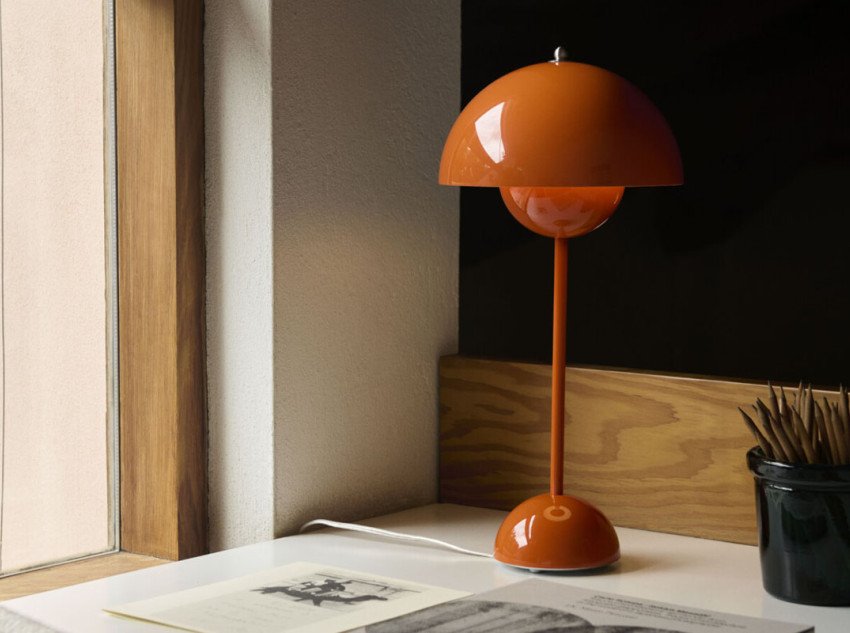 Настольная лампа Flowerpot VP3, пикантный апельсин