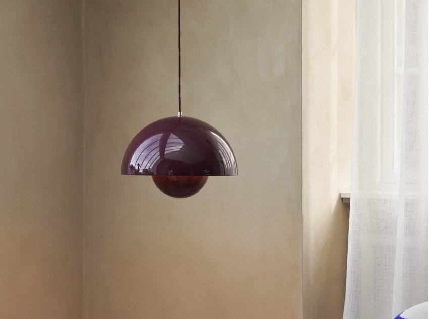 Світильник підвісний Flowerpot VP7, темно-сливовий