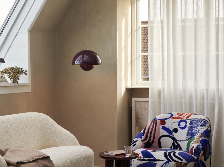 Світильник підвісний Flowerpot VP7, темно-сливовий