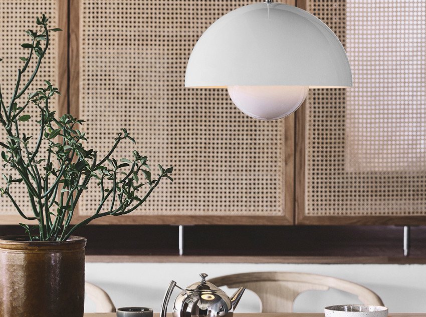 Світильник підвісний Flowerpot VP7, білий матовий